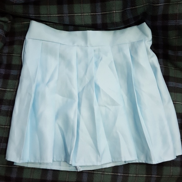 Spreepicky Dresses & Skirts - NWOT - PASTEL BLUE SEIFUKU PLEATED SKIRT w/ ZIPPER